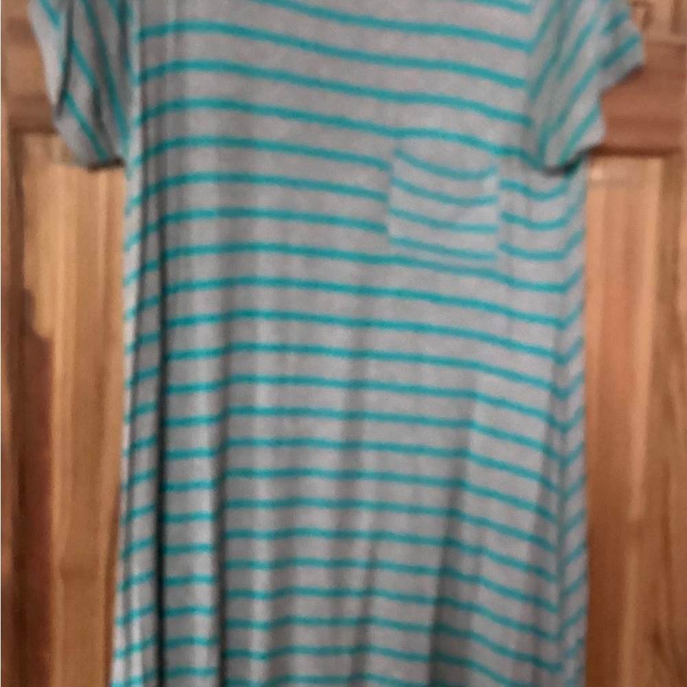 LuLaRoe Carly Dress in Medium with fun stripes!